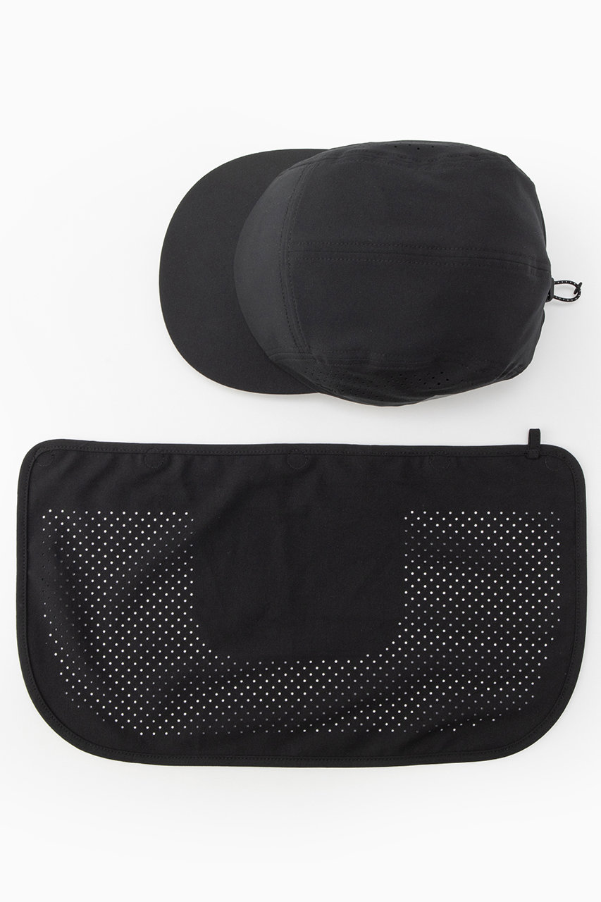 and wander(アンドワンダー)|【UNISEX】121 tech cap/ブラック and wander(アンドワンダー)|【UNISEX】121 tech cap/ブラック