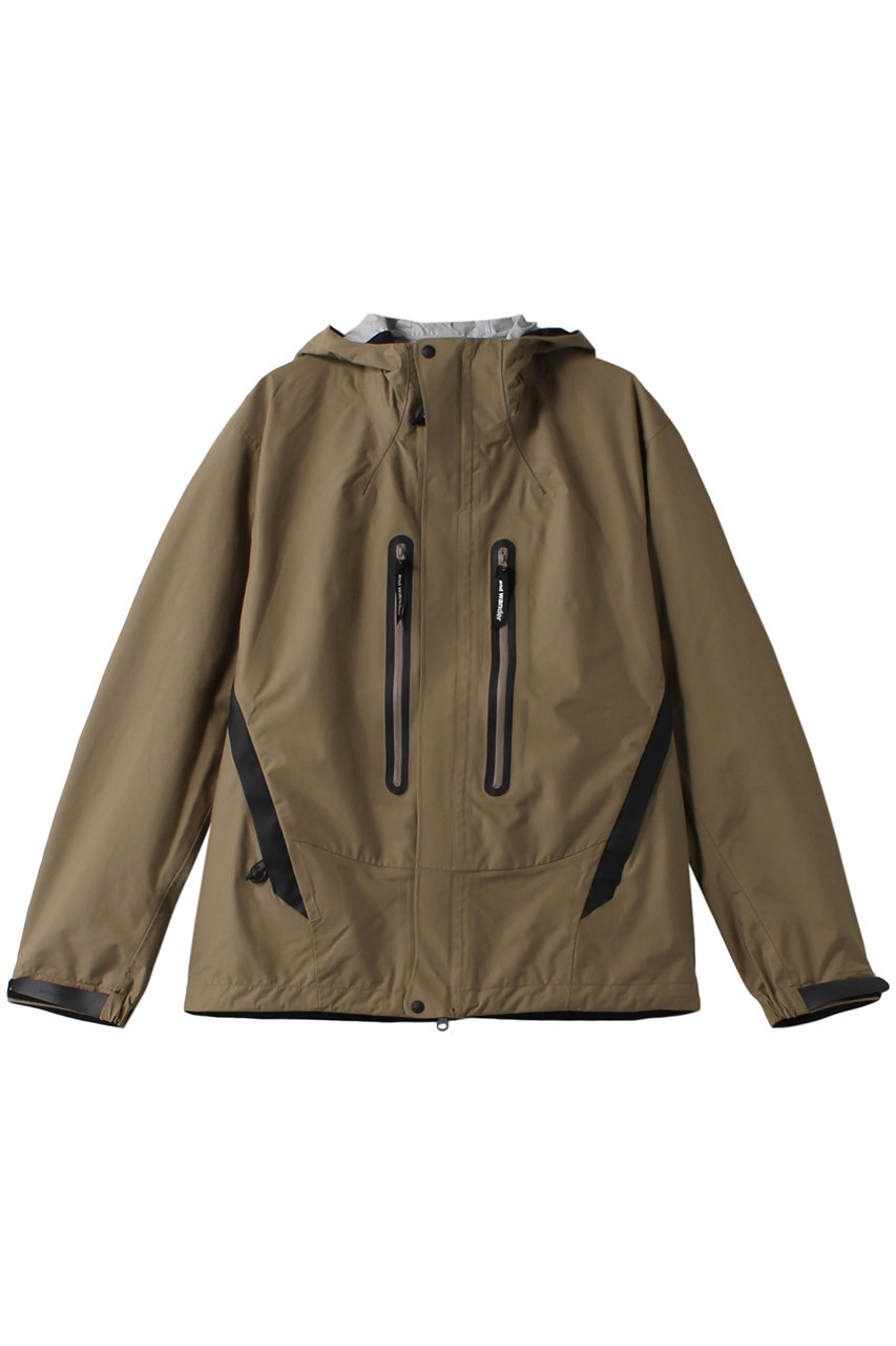 アンドワンダー/and wanderの【UNISEX】2.5L hiker rain jacket(ベージュ/5744211101)