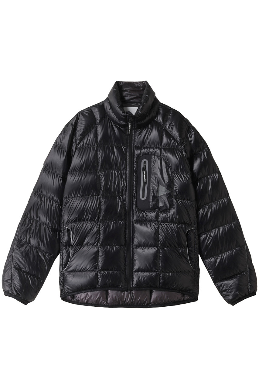 アンドワンダー/and wanderの【UNISEX】diamond stitch down jacket(ブラック/5744231106)