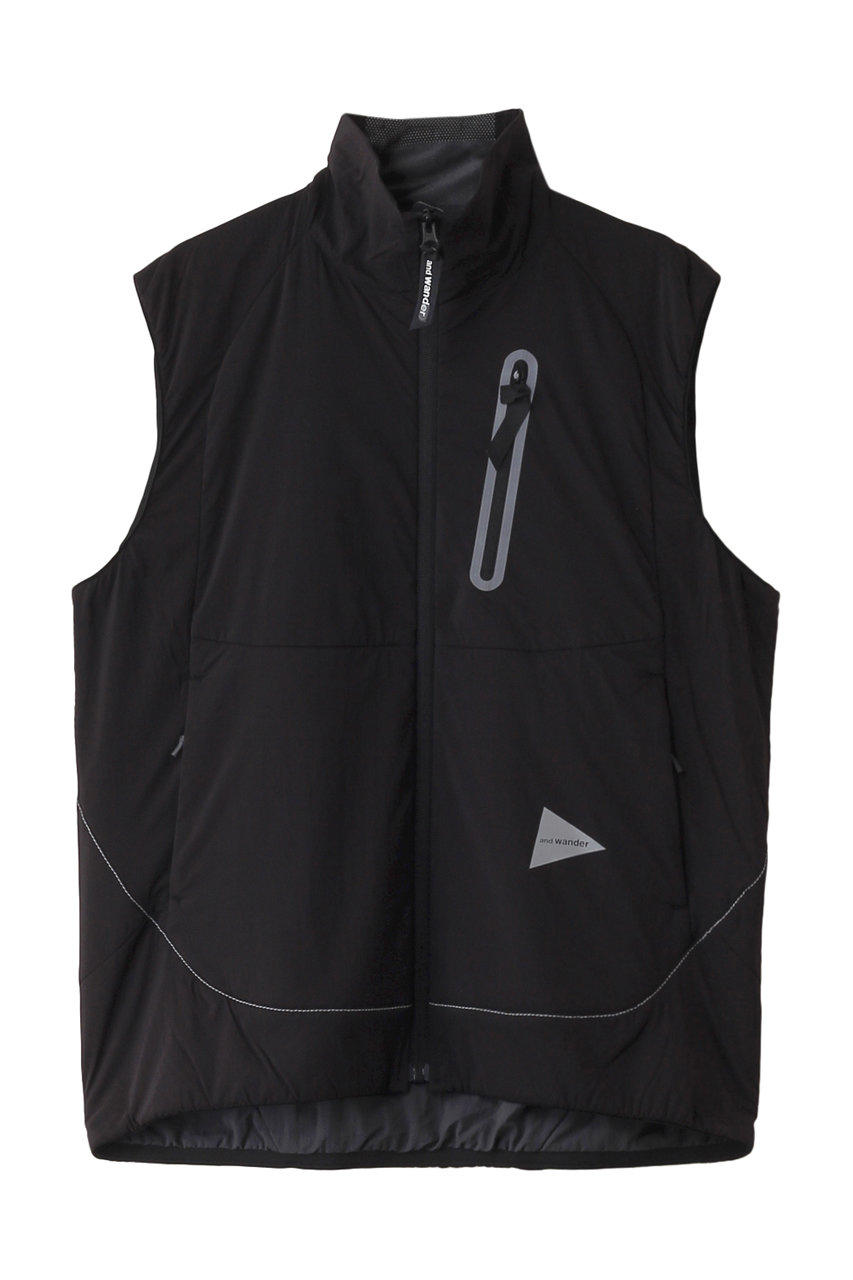 アンドワンダー/and wanderの【UNISEX】alpha AIR vest(ブラック/5744231515)