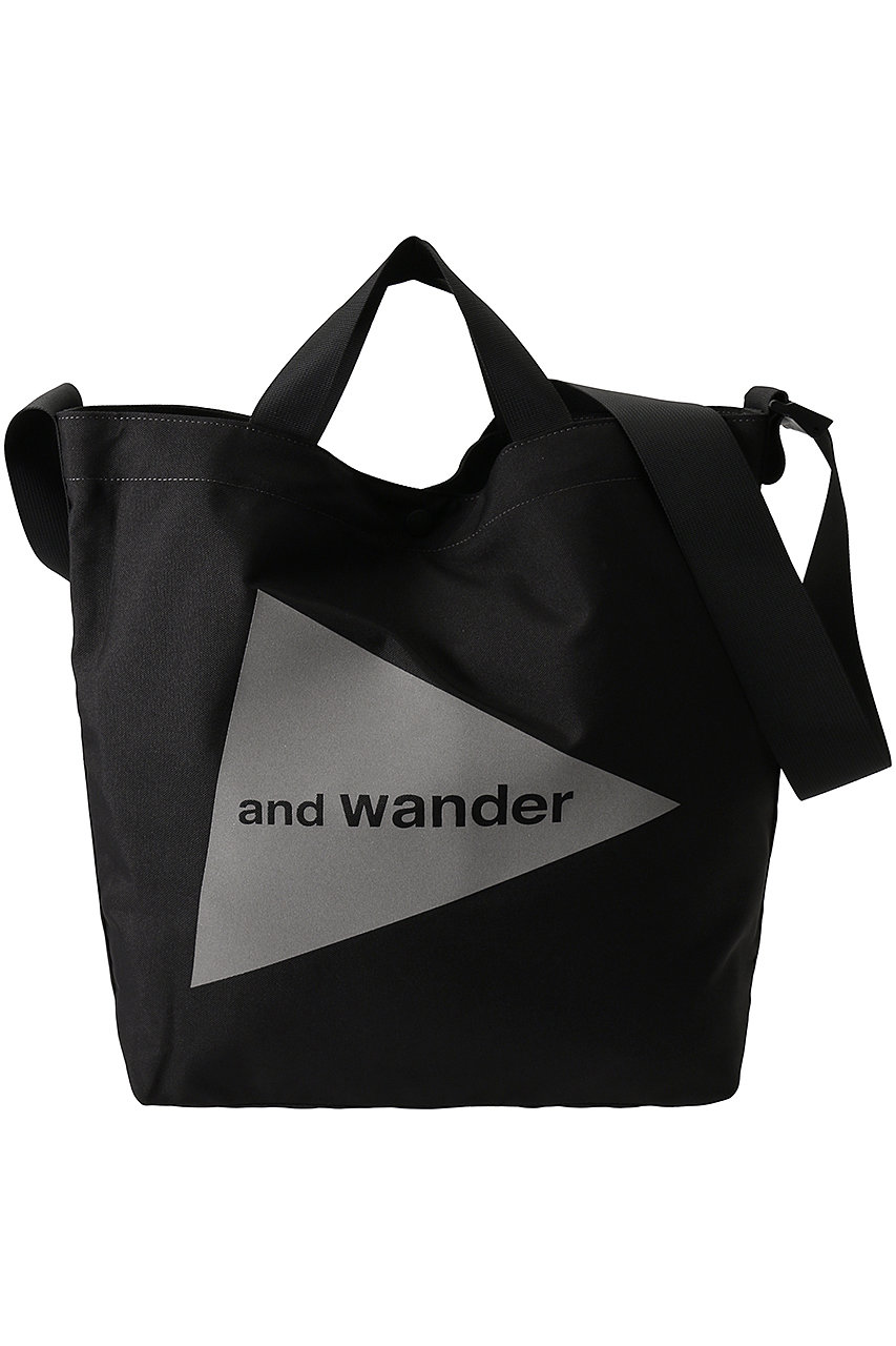 アンドワンダー/and wanderの【UNISEX】recycle OX tote bag(ブラック/5744985327)