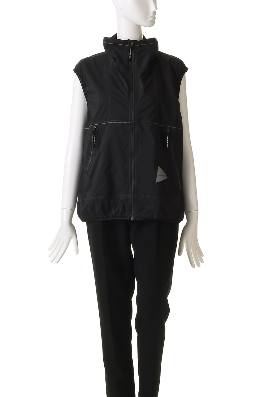 and wander(アンドワンダー)｜【UNISEX】PERTEX wind vest
