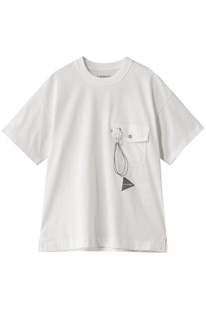 アンドワンダー/and wanderの【UNISEX】pocket Tシャツ(110100/110102)