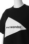 【UNISEX】and wander big logo　ショートスリーブTシャツ アンドワンダー/and wander