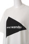 【UNISEX】and wander big logo　ショートスリーブTシャツ アンドワンダー/and wander