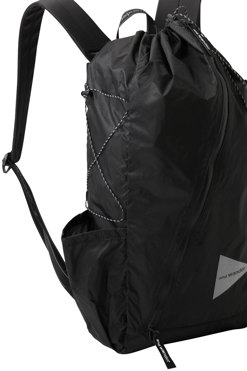 and wander(アンドワンダー)｜【UNISEX】sil daypack/チャコール