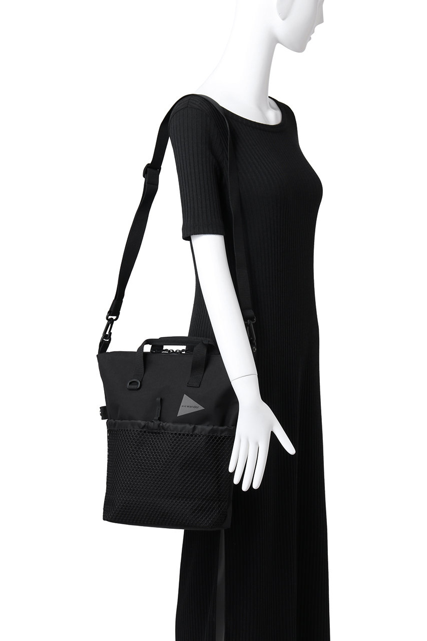 and wander(アンドワンダー)｜【UNISEX】PE/CO 2way bag