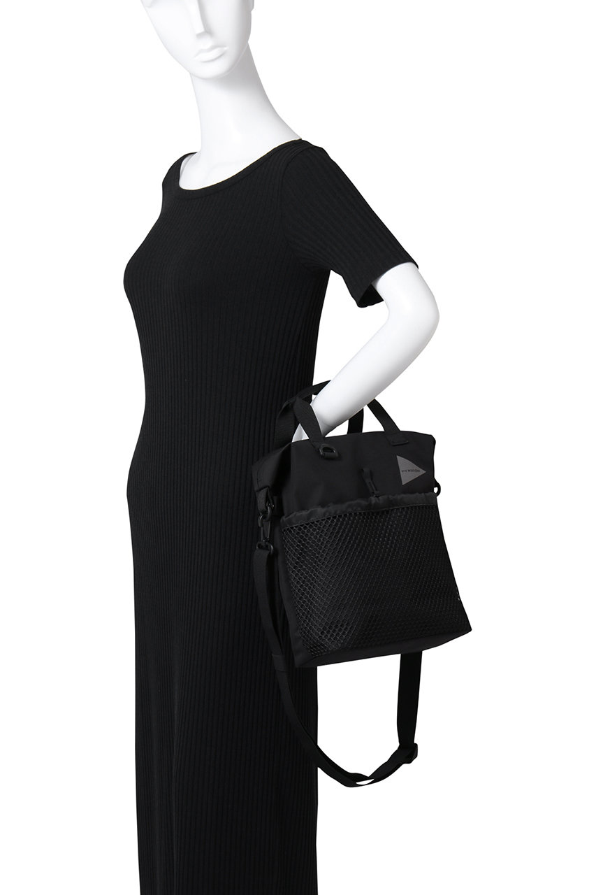 and wander(アンドワンダー)｜【UNISEX】PE/CO 2way bag