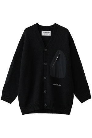 アンドワンダー/and wanderの【UNISEX】shetland wool カーディガン(110300/110303)