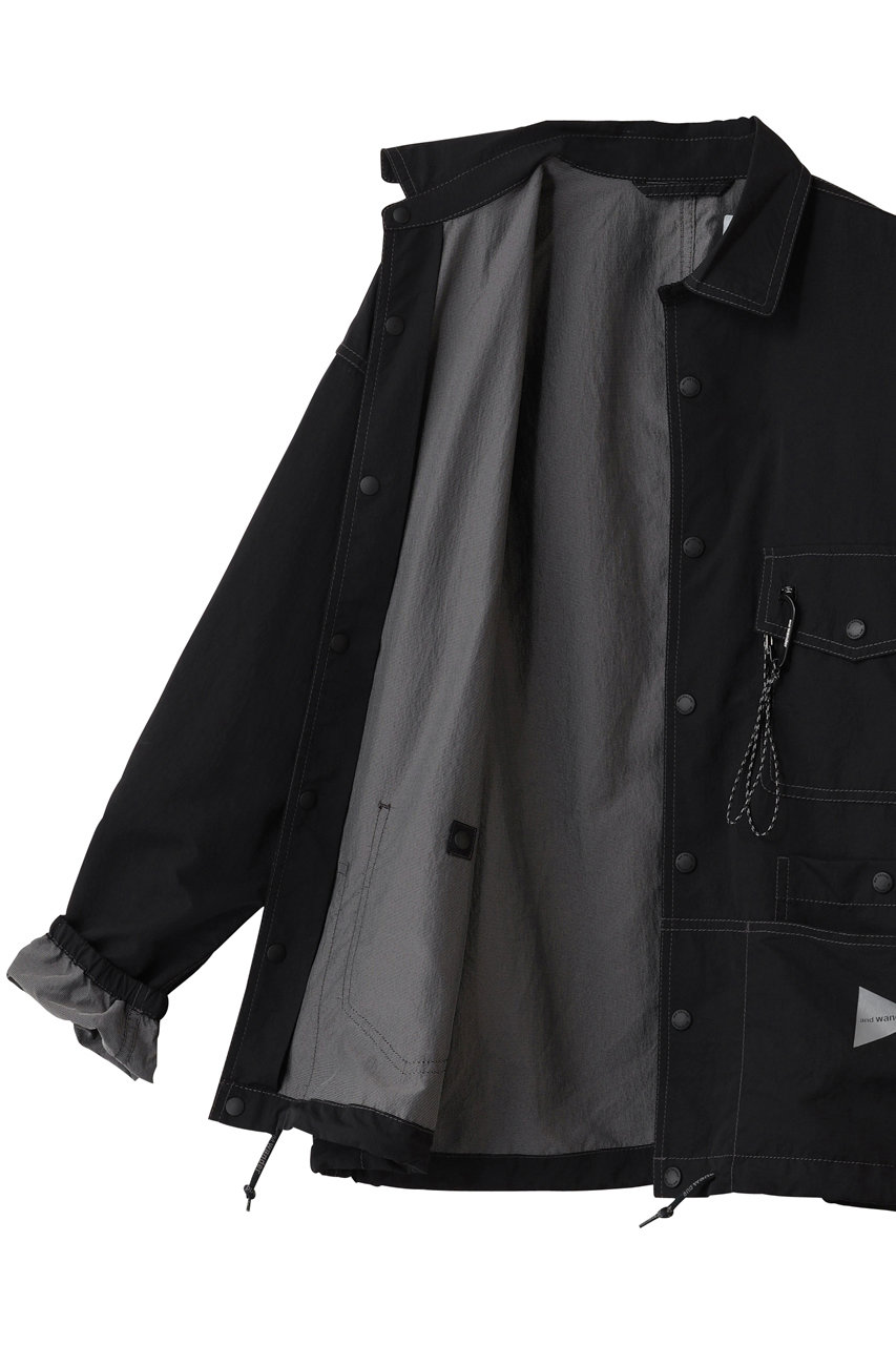 and wander 黒 長袖ジャケット and wander 黒 長袖ジャケット and wander / アンドワンダー
