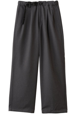アンドワンダー/and wanderの【UNISEX】ポリエステル メランジ ツイル ワイド パンツ(110600/110601)