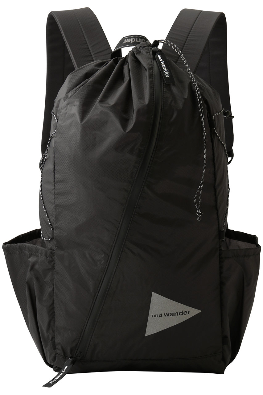 アンドワンダー/and wanderの【UNISEX】sil デイパック(ブラック/5745975211)