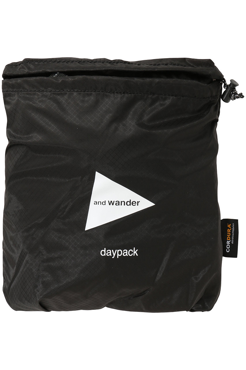 and wander(アンドワンダー)｜【UNISEX】sil デイパック/ブラック の