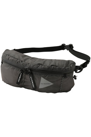 アンドワンダー/and wanderの【UNISEX】sil ウエスト バッグ(120900/120902)