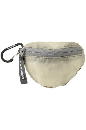 アンドワンダー/and wanderの【UNISEX】sil ミニ ポーチ(140800/140801)