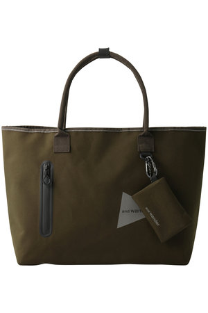 アンドワンダー/and wanderの【UNISEX】ポリエステル コットン トート バッグ(120200/120201)