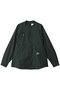【MEN】ストレッチ リップ バンド カラー シャツ アンドワンダー/and wander ダークグリーン