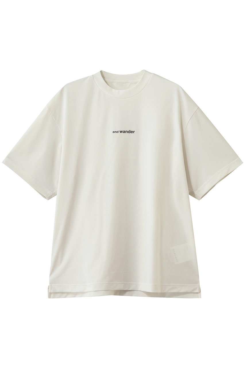 アンドワンダー/and wanderの【UNISEX】ドライ メッシュ Tシャツ(オフホワイト/5746964035)