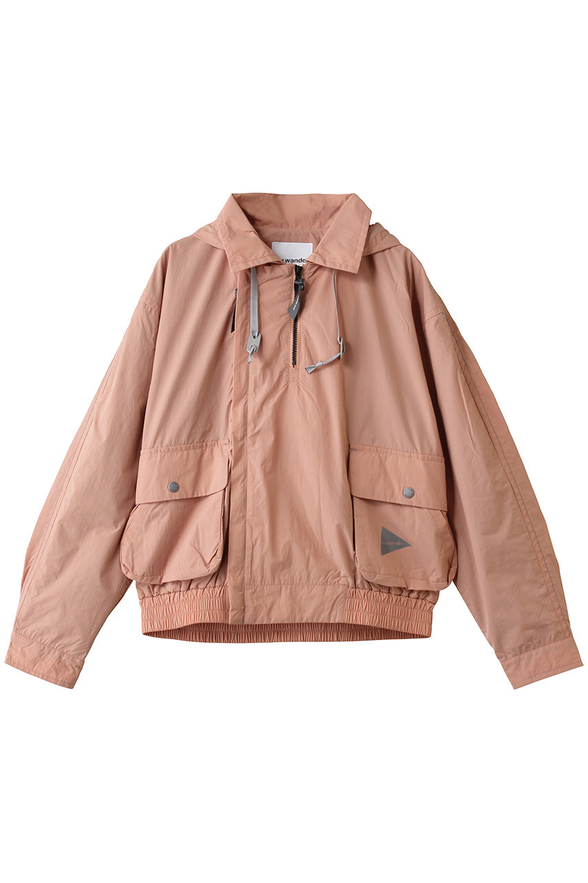 アンドワンダー/and wanderのはっ水 ライトジャケット(ピンク/5746181042)