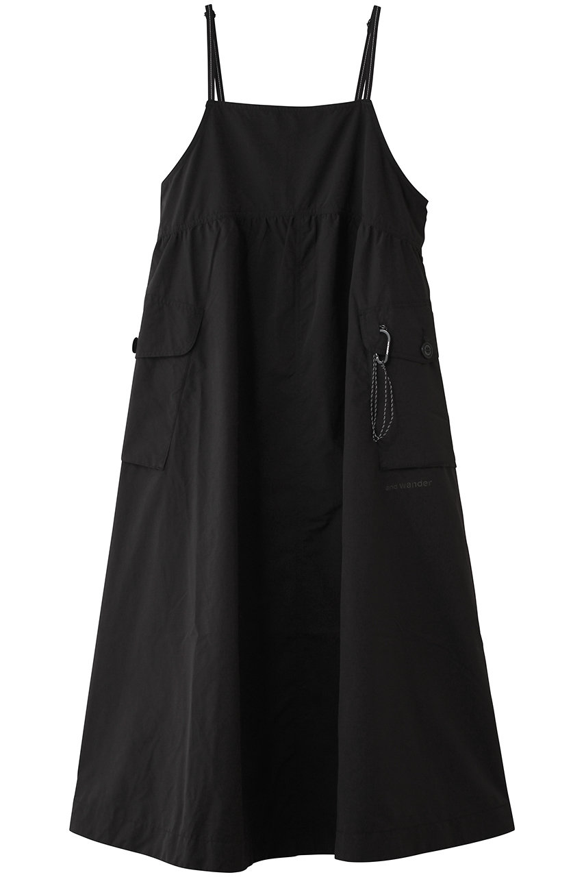 アンドワンダー/and wanderのオーバーサイズ カーゴ ドレス(ブラック/5746183091)