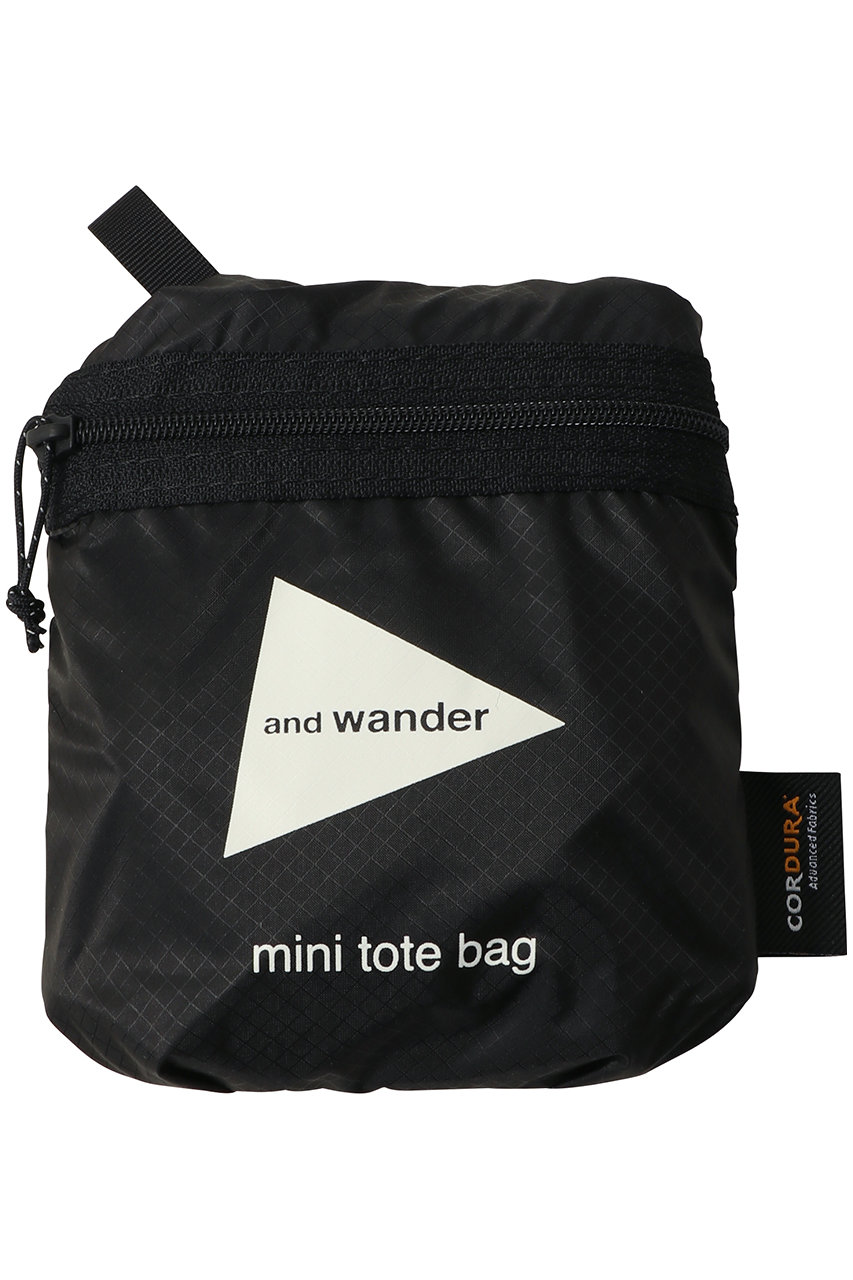 and wander(アンドワンダー)｜【UNISEX】sil ミニ トートバッグ