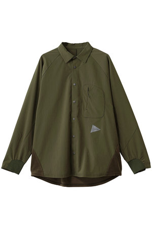 アンドワンダー/and wanderの【UNISEX】フリースベースロングスリーブシャツ(110400/110403)