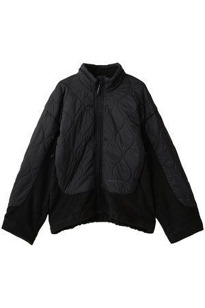 アンドワンダー/and wanderの【UNISEX】キルティング フリースジャケット