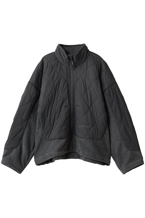 アンドワンダー/and wanderの【UNISEX】キルティング フリースジャケット