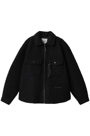 アンドワンダー/and wanderの【UNISEX】ウールシャギー ジップジャケット(110800/110801)