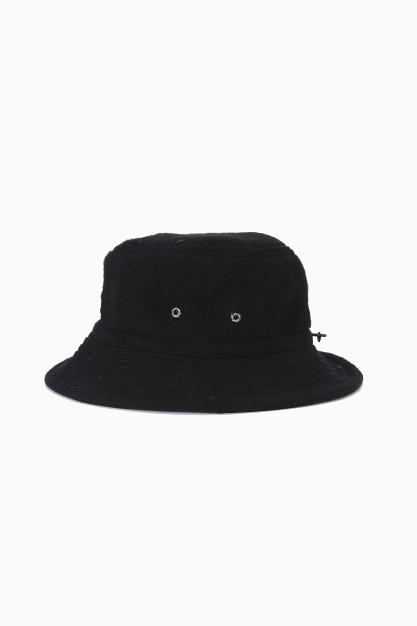 and wander(アンドワンダー)｜【予約販売】【UNISEX】wool melton hat/ブラック  の通販｜ELLESHOP・(エル・ショップ)