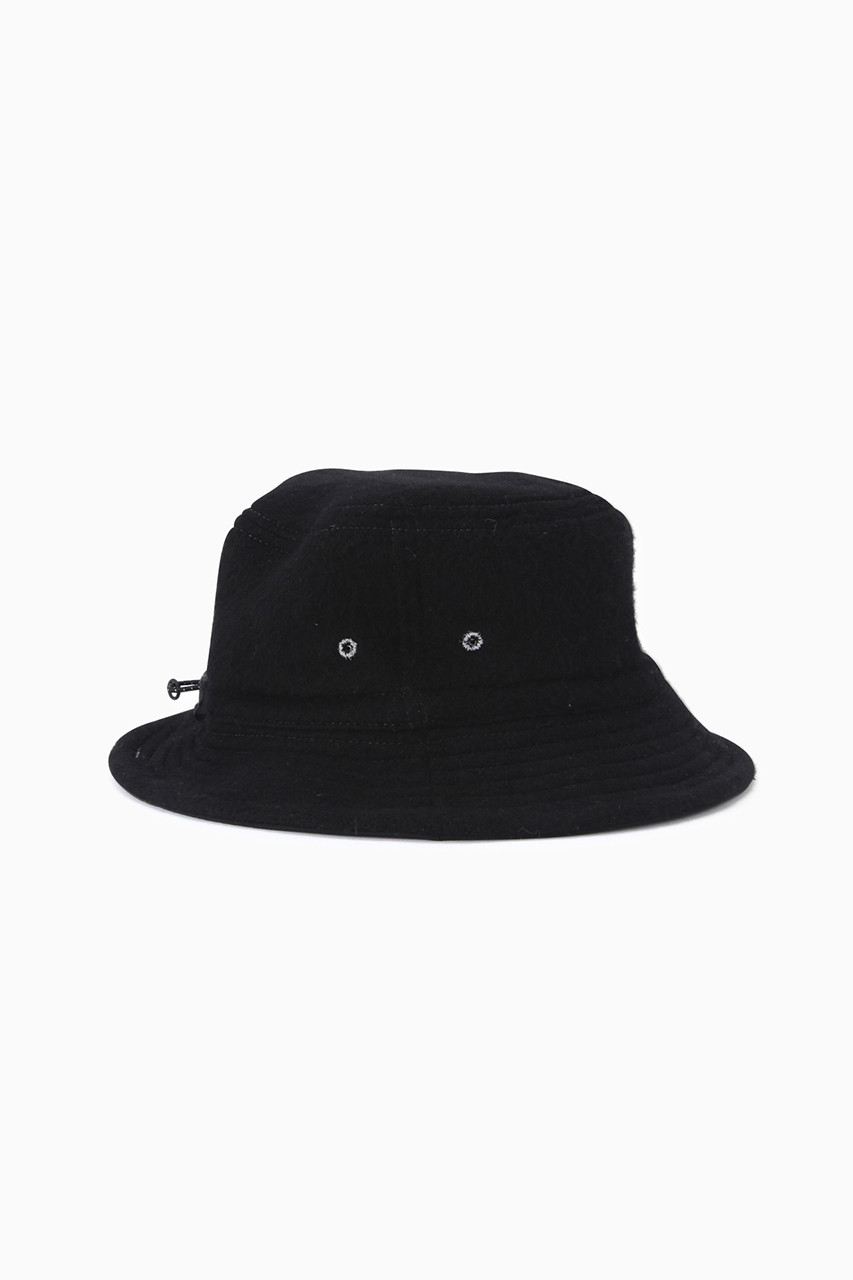 and wander(アンドワンダー)｜【予約販売】【UNISEX】wool melton hat/ブラック  の通販｜ELLESHOP・(エル・ショップ)