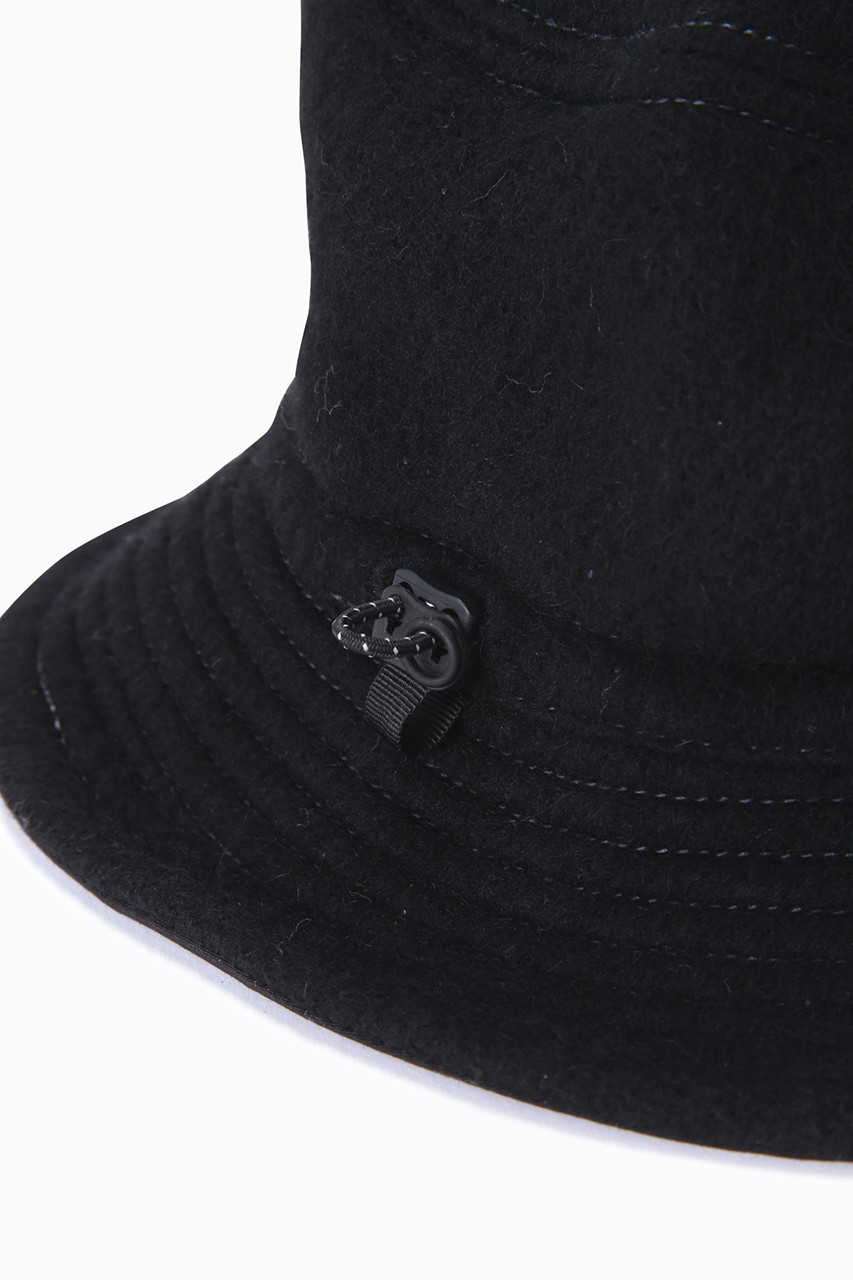 and wander(アンドワンダー)｜【予約販売】【UNISEX】wool melton hat/ブラック  の通販｜ELLESHOP・(エル・ショップ)