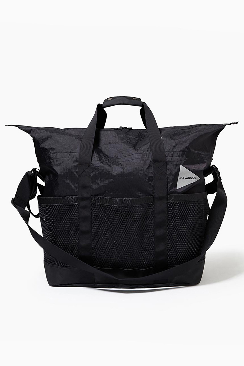 アンドワンダー/and wanderの【UNISEX】X-Pac 45L tote bag(ブラック/5742975117)