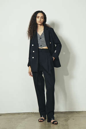 ウールツイルタックパンツ