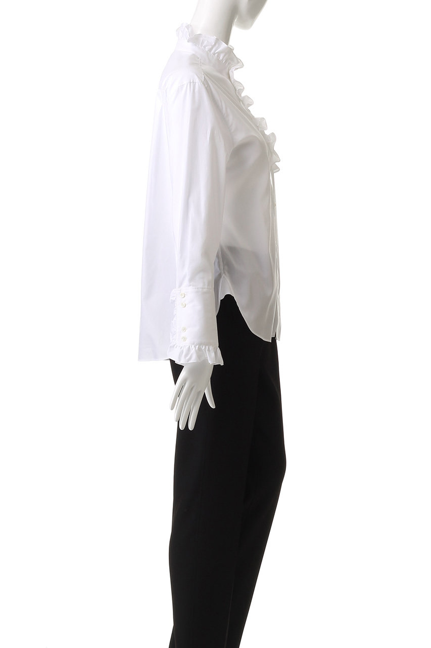 near.nippon(ニアー ニッポン)｜フリルシャツ/ホワイト の通販