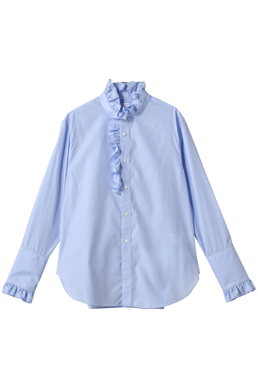 near.nippon フリルシャツ (サックス, 38) ニアー ニッポン ELLE SHOP near.nippon フリルシャツ (サックス, 38) ニアー ニッポン ELLE SHOP