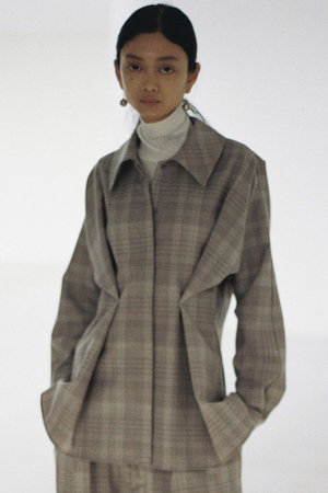 シーオール/SEEALLのチェック タック シャツ(110400/110403)