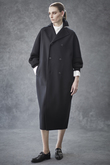 melton ロングダブルコート