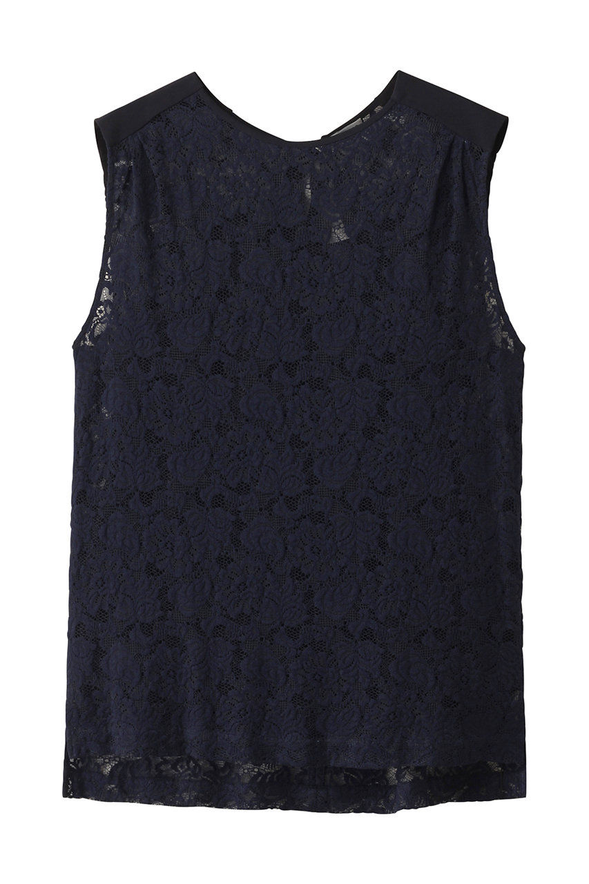 LOKITHO レース ノースリーブトップス (ネイビー, 1) ロキト ELLE SHOP LOKITHO レース ノースリーブトップス (ネイビー, 1) ロキト ELLE SHOP