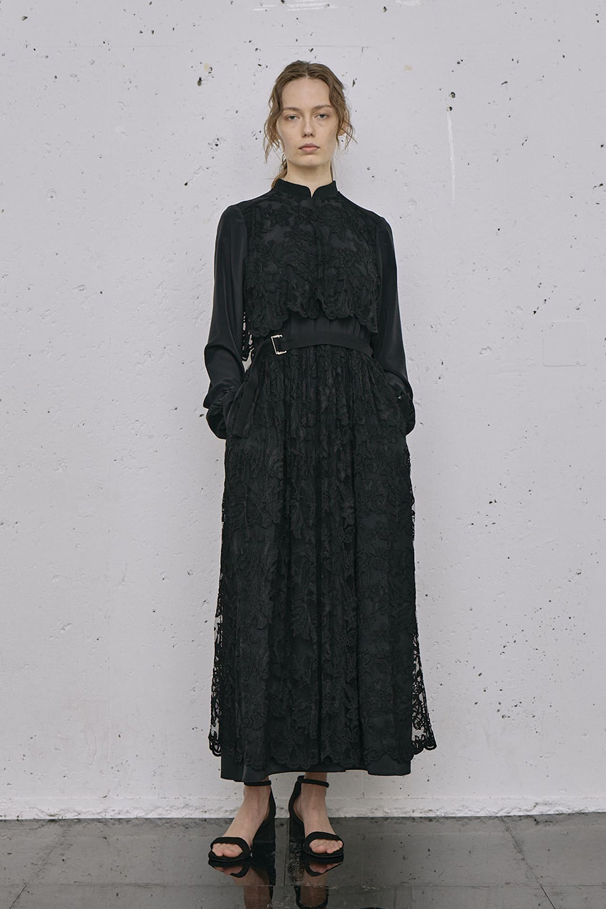 LOKITHO(ロキト)｜レイヤード レース ドレス/ブラック の通販