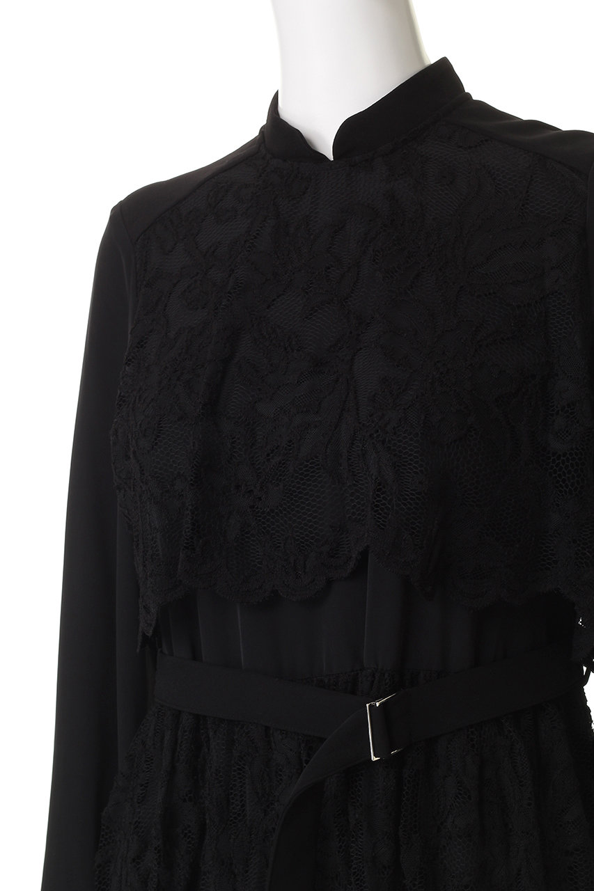 LOKITHO(ロキト)｜レイヤード レース ドレス/ブラック の通販