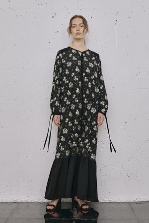 ロキト/LOKITHOのフラワー エンブロイダリー リボン ドレス(110500/110503)