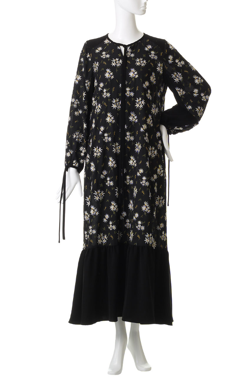 LOKITHO(ロキト)｜フラワー エンブロイダリー リボン ドレス/ホワイト