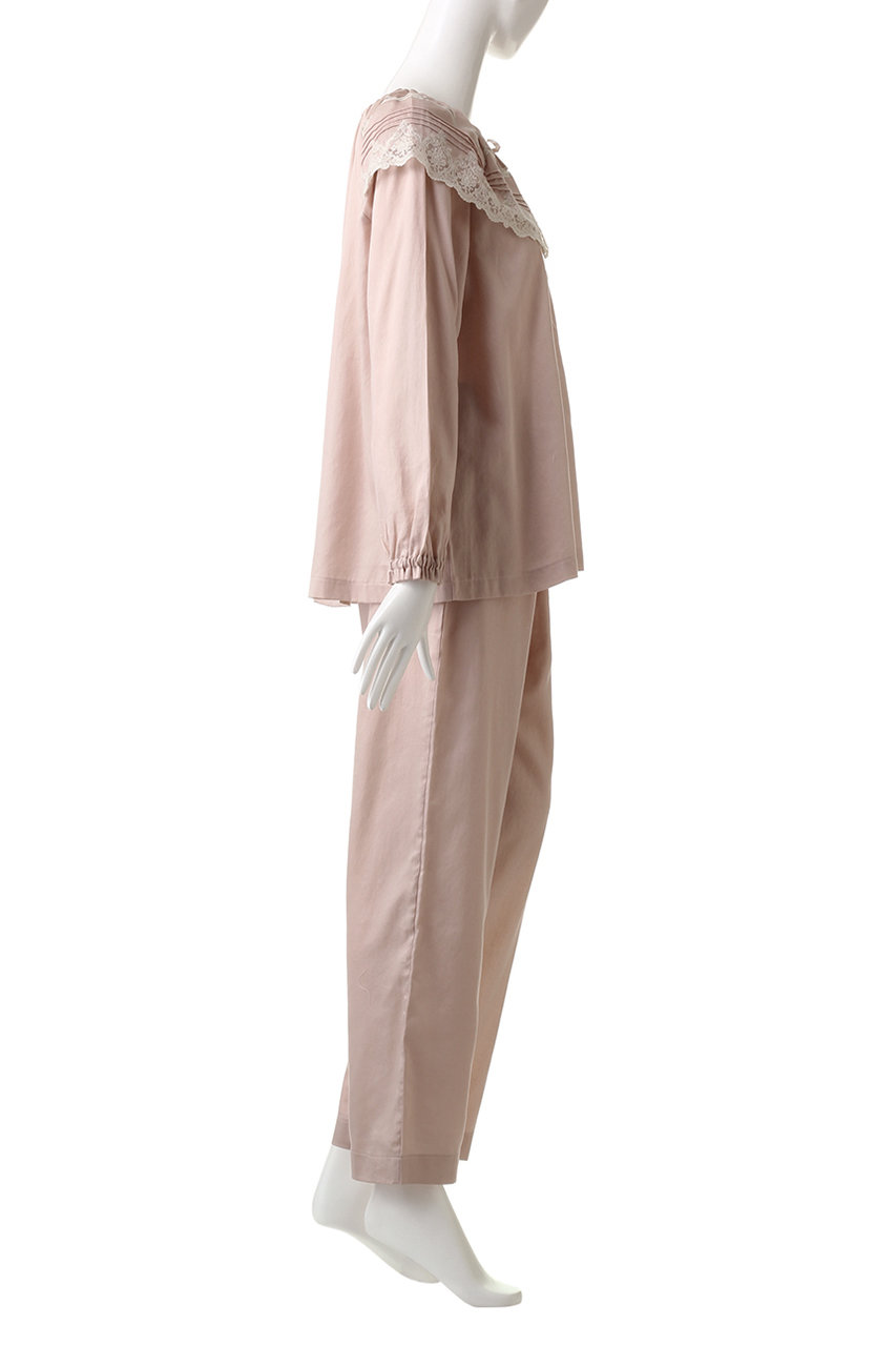 IKUKO(イクコ)｜ビンテージワッシャーサテン パジャマ/ライトグレー の