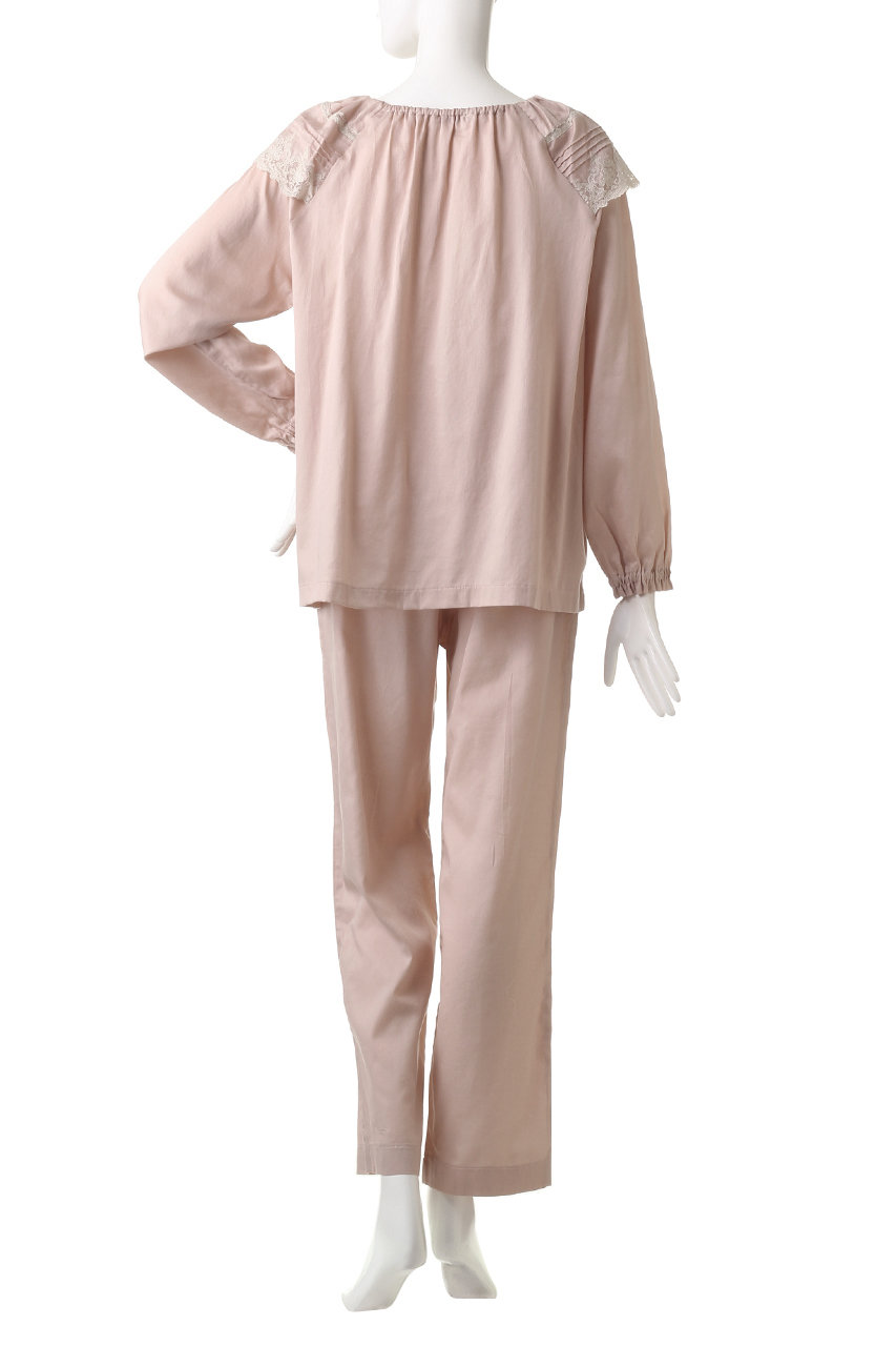 IKUKO(イクコ)｜ビンテージワッシャーサテン パジャマ/ライトグレー の