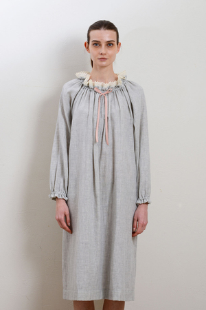 イクコ/IKUKOの杢糸ダブルガーゼ　ラグランスリーブネグリジェ(111000/111001)