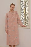 綾ネル花柄プリント ネグリジェ