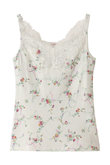 60接結花柄プリント　リバーレースキャミソール
