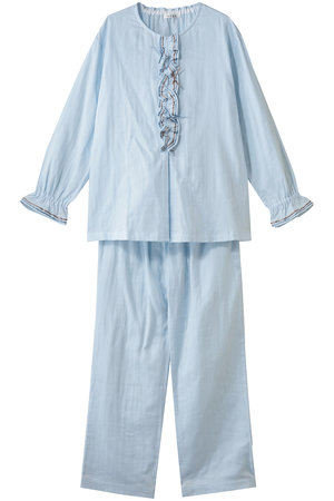 イクコ/IKUKOのダブルガーゼ フロントフリル＆リボンパジャマ(111000/111001)