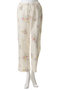 ローンリップル花柄フレアスリーブパジャマ イクコ/IKUKO